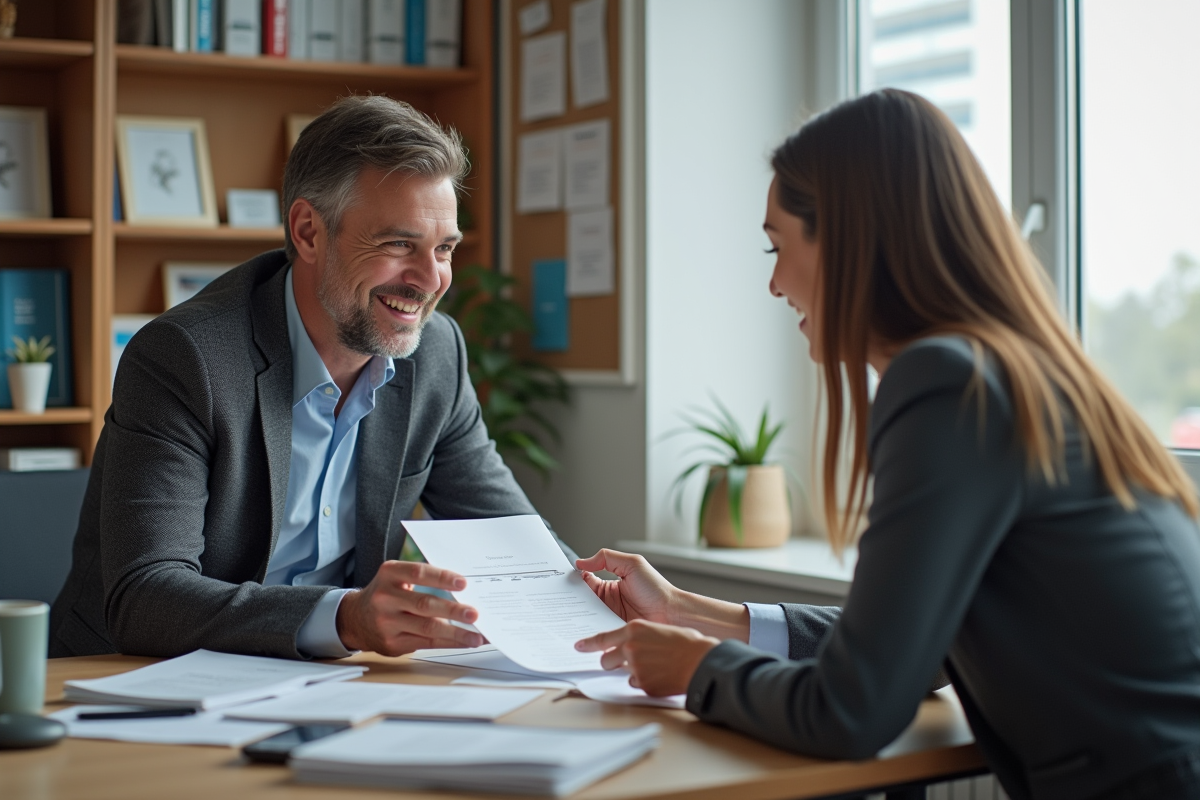 Conversation entre un employé et une representante CE